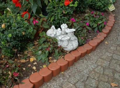 Garden Decoration Cat Patio Stone Decorative Figures Statue